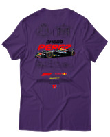 T-Shirt Unisex - Checo Perez F1 - Color Thumbnail Σκούρο Μωβ