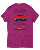 T-Shirt Unisex - Checo Perez F1 - Color Thumbnail Φουξια