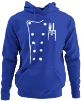 Φούτερ με κουκούλα - Chef Custom - Color Thumbnail Μπλε Ρουά