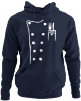 Φούτερ με κουκούλα - Chef Custom - Color Thumbnail Navy Blue