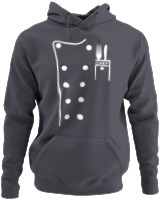 Φούτερ με κουκούλα - Chef Custom - Color Thumbnail Ανθρακί