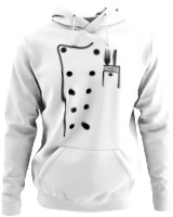 Φούτερ με κουκούλα - Chef Custom - Color Thumbnail ΄Ασπρο