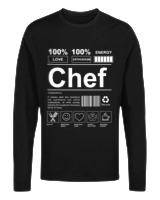 Μακρυμάνικο Μακό Αντρικό - Chef - Color Thumbnail Μαύρο