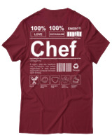 T-Shirt Αντρικό - Chef - Color Thumbnail Σκούρο Κόκκινο
