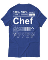 T-Shirt Αντρικό - Chef - Color Thumbnail Μπλε Ρουά