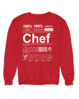 Φούτερ χωρίς κουκούλα Γυναικείο - Chef - Color Thumbnail Κόκκινο