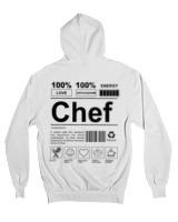 Ζακέτα Φούτερ με κουκούλα Αντρικό - Chef - Color Thumbnail 'Ασπρο