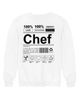 Φούτερ χωρίς κουκούλα Γυναικείο - Chef - Color Thumbnail 'Ασπρο