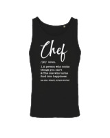 Αμάνικο Μπλουζάκι Αντρικό - Chef Meaning - Color Thumbnail Μαύρο