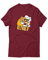 T-Shirt Αντρικό - Chef With Knife - Color Thumbnail Σκούρο Κόκκινο