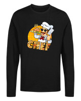 Μακρυμάνικο Μακό - Chef With Knife - Color Thumbnail Μαύρο