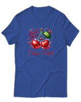 T-Shirt Unisex - Cherry Much - Color Thumbnail Μπλε Ρουά