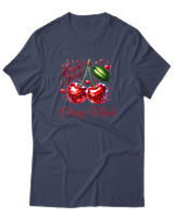 T-Shirt Unisex - Cherry Much - Color Thumbnail Μπλε Γκρι