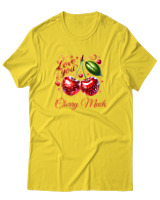 T-Shirt Unisex - Cherry Much - Color Thumbnail Χρυσό Κίτρινο
