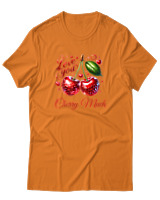 T-Shirt Unisex - Cherry Much - Color Thumbnail Πορτοκαλί