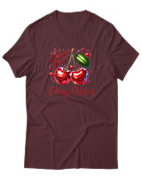 T-Shirt Unisex - Cherry Much - Color Thumbnail Μπορντό