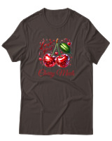 T-Shirt Unisex - Cherry Much - Color Thumbnail Καφέ