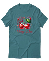 T-Shirt Unisex - Cherry Much - Color Thumbnail Μπλε Πράσινο