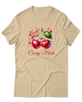 T-Shirt Unisex - Cherry Much - Color Thumbnail Μπεζ