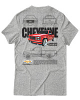 T-Shirt Unisex - Cheyene 400ss - Color Thumbnail Γκρι Μελανζέ