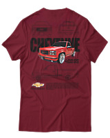 T-Shirt Unisex - Cheyene 400ss - Color Thumbnail Σκούρο Κόκκινο