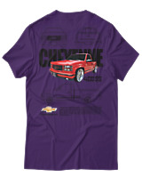 T-Shirt Unisex - Cheyene 400ss - Color Thumbnail Σκούρο Μωβ