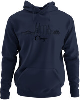 Φούτερ με κουκούλα - Chicago City - Color Thumbnail Navy Blue