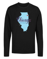 Μακρυμάνικο Μακό - Chicago Illinois - Color Thumbnail Μαύρο