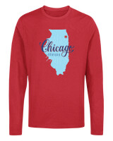 Μακρυμάνικο Μακό - Chicago Illinois - Color Thumbnail Κόκκινο