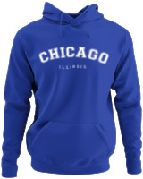 Φούτερ με κουκούλα - Chicago - Color Thumbnail Μπλε Ρουά