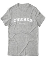 T-Shirt Unisex - Chicago - Color Thumbnail Γκρι Μελανζέ