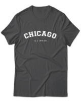 T-Shirt Unisex - Chicago - Color Thumbnail Ανθρακί