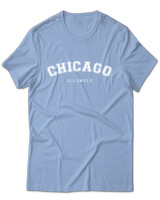 T-Shirt Unisex - Chicago - Color Thumbnail Γαλάζιο
