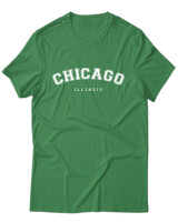T-Shirt Unisex - Chicago - Color Thumbnail Πράσινο