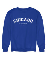Φούτερ χωρίς κουκούλα - Chicago - Color Thumbnail Μπλε Ρουά