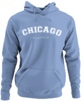 Φούτερ με κουκούλα - Chicago - Color Thumbnail Blue Carolina