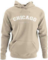 Φούτερ με κουκούλα - Chicago - Color Thumbnail Μπέζ