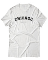 T-Shirt Unisex - Chicago - Color Thumbnail Άσπρο