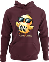 Φούτερ με κουκούλα - Chicks Dig Me - Color Thumbnail Marron