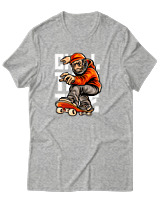 T-Shirt Αντρικό - Chill Monkey - Color Thumbnail Γκρι Μελανζέ