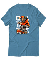 T-Shirt Αντρικό - Chill Monkey - Color Thumbnail Τιρκουάζ