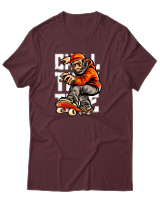 T-Shirt Αντρικό - Chill Monkey - Color Thumbnail Μπορντό