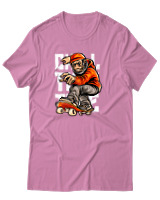 T-Shirt Αντρικό - Chill Monkey - Color Thumbnail Ροζ