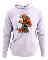 Φούτερ με κουκούλα Αντρικό - Chill Monkey - Color Thumbnail Lilac