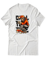 T-Shirt Αντρικό - Chill Monkey - Color Thumbnail Άσπρο