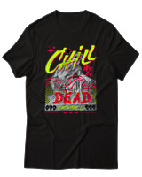 T-Shirt Αντρικό - Chill We All Dead - Color Thumbnail Μαύρο