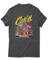 T-Shirt Αντρικό - Chill We All Dead - Color Thumbnail Ανθρακί