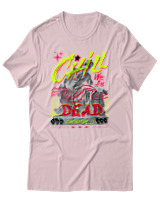 T-Shirt Αντρικό - Chill We All Dead - Color Thumbnail Απαλό Ροζ