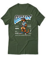 T-Shirt Αντρικό - Chillin - Color Thumbnail Κυπαρισσί