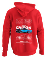 Φούτερ με κουκούλα - Chiron - Color Thumbnail Κόκκινο